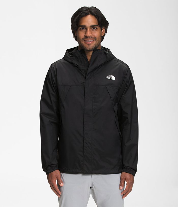 The North Face Rain Jacket Antora Black - Mens - Thailand XIFVZ-9625